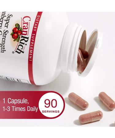 Natural Factors CranRich Super Strength Cranberry Concentrate 500mg - 90 Capsules for Urinary Health - Buy Online on GoSupps.com