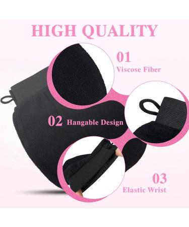 Soodyoow 4 Pcs Exfoliating Gloves Mongant Exfoliating Glove Dead Skin Remover for Body Body Scrub Glove Bath Exfoliating Shower Gloves for Shower Spa Massage Body Scrubbing - Buy Online on GoSupps.com