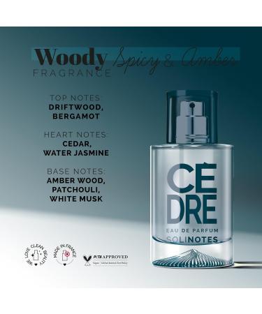 SOLINOTES Cedarwood Perfume for Men - Eau De Parfum | Refined Woody and Soothing Fragrance - Made in France - Vegan - 1.7 fl.oz - Buy Online on GoSupps.com