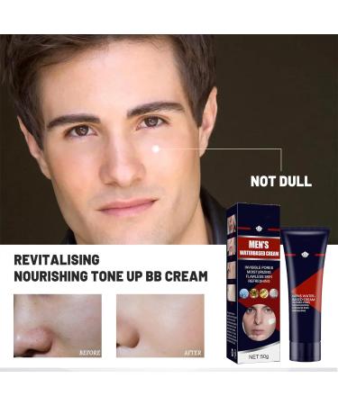 Men's BB Cream Foundation for Natural Look & Even Skin Tone - Conceals Blemishes & Imperfections - Tinted Moisturizer for Men and Women - Buy Online on GoSupps.com