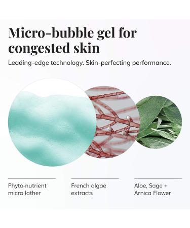 Le Mieux Phyto-Nutrient Cleansing Gel - Purifying Face Wash with Algae & Hyaluronic Acid | Sulfate-Free Makeup Degreasing Pore Cleansing (6 oz - Buy Online on GoSupps.com