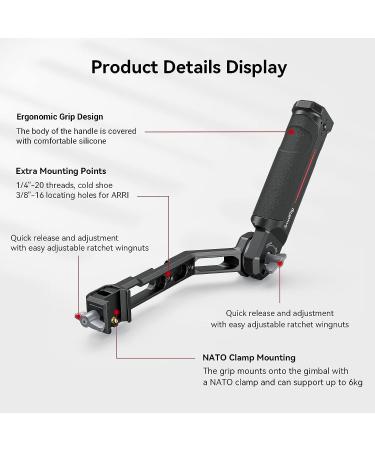 SmallRig Adjustable Handle Sling Handgrip for DJI RS 2/RSC 2/RS 3 Gimbal Stabilizers - 3028 - Buy Online on GoSupps.com