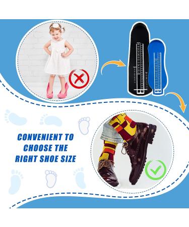 Weewooday 2 Pieces Shoes Measuring Sizer Set for Infants to Adults - Foot Measuring Device with Tape and Ring Sizer - US Size Standard - Buy Online on GoSupps.com