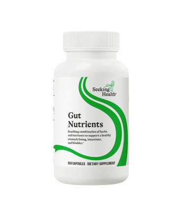 Seeking Health Gut Nutrients Digestive and Gastrointestinal Support Glutamine-Free Supplement Vegan and Vegetarian (150 Capsules)*