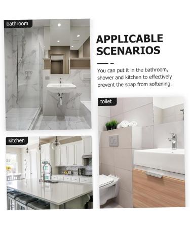 Amosfun 4pcs Soap Box Wall Soap Holder Metal Bar Soap Holder Soap Draining Racks Wall Soap Soap Holders Sponge Rack Water Stainless Steel Soap -mounted Organizer - Buy Online on GoSupps.com