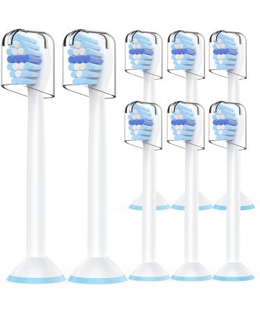 8 -way spare toothbrush compatible with Philips Sonicare electric toothbrush plug brushes mini brush heads toothbrush attachment small for adults/kids