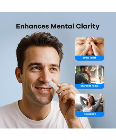 Breathe Boost Nasal Stick (4 Pack) Portable Inhaler for Instant Sinus & Allergy Relief Nasal Stick Set with Mint Tropical Wintermint & Lavender 4 Scented - Buy Online on GoSupps.com