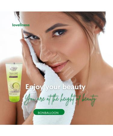 Buy Eva Facial Wash & Makeup Remover 150ml | Cucumber & Yoghurt Enriched - Revitalize Oily Skin Reduce Dehydration | International Shipping - Buy Online on GoSupps.com