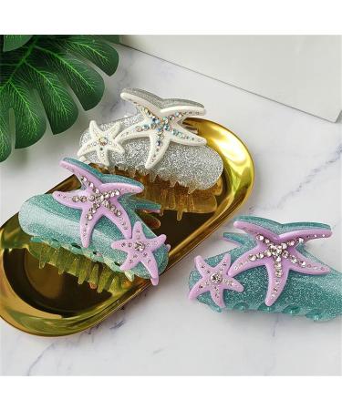 Hair clips Claw Clips 1 Pc Underwater World Hair Claw Colorful Starfish Crabs Hair Claw Clip Hair Accessories For Women Girls-C(A) - Buy Online on GoSupps.com