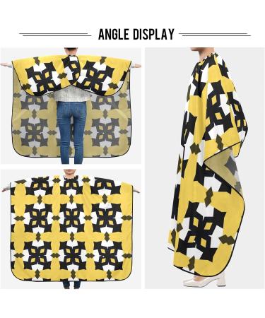 Waterproof Yellow Vintage Barber Cape | Unisex Cheetah Haircut Bib for Men & Women - International Shipping - Buy Online on GoSupps.com