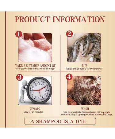 Instant Shampoo for Black and Gray Hair - 3 in 1 Hair Coloring Shampoo for Women and Men Black Hair Dye Easy to Use and Long Lasting Black Shampoo (Natural Black) - Buy Online on GoSupps.com