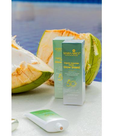 Glow Shield Organic Tinted Sunscreen SPF 50-50ml (Natural)