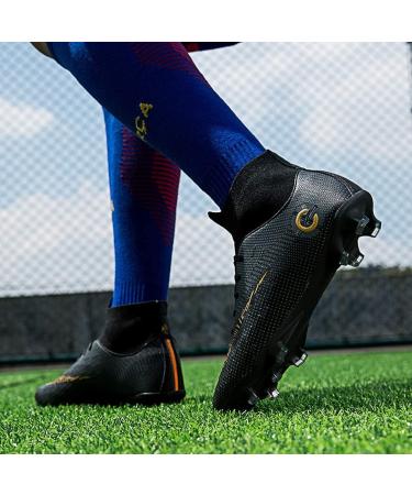 WRY Men's Professional Football Cleats - Black, Size 10 | Soccer Spikes for Competition & Training - Buy Online on GoSupps.com
