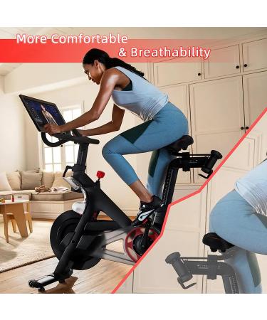 Oversized Memory Foam Bike Seat for Peloton & Spin Bikes | Waterproof Red Saddle | Universal Fit Replacement for Road & Exercise Bicycles - Buy Online on GoSupps.com
