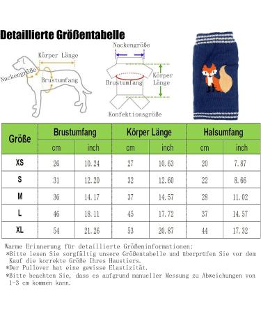 Hrttsy Christmas Dog Sweater | Winter Warm Pullover for Small & Medium Dogs | Cute Pet Costume & Coat for Big Dogs - X-Small Naval Fox - Buy Online on GoSupps.com