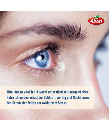 Abbey Eyes Vital Day & Night - High Dose Vitamin A Lutein DHA Zeaxanthin - Visual Power Support - 30 Capsules (2 Pack) - International Shipping - Buy Online on GoSupps.com