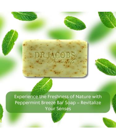 Dr. Jacobs Naturals Triple Milled Loofah Exfoliating Castile Bar Soap - Minty Cucumber Mojito 5 oz | Eco-Friendly Premium Quality International Shipping - Buy Online on GoSupps.com