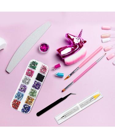 1500 Pcs Rhinestones Nail Gems Flat Back Crystal Rhinestones with Pick Up Tweezers and Rhinestone Picker Dotting Pen Tools for Nails Clothes Teeth Face DIY Crafts - Buy Online on GoSupps.com