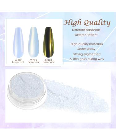 Laza Mermaid Pearl Chrome Nail Powder - Glazed Donut Metallic Mirror Effect & Iridescent Aurora Glitter for Gel Nail Art | International Shipping Available - Buy Online on GoSupps.com