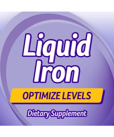 Natural Berry Iron Liquid Mineral Supplement - 16oz (Pack of 1) - Buy Online on GoSupps.com