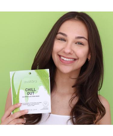 Avatara Chill Out Sheet Masks for Stressed Skin - Hyaluronic Acid & Aloe Infused (5 Sheets) - Facial Skincare Set - Buy Online on GoSupps.com