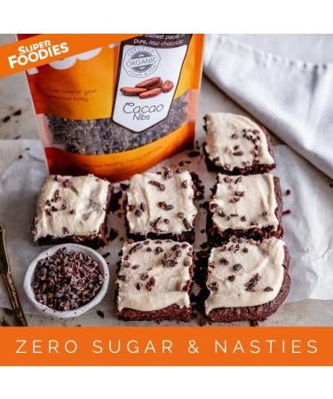 Superfoodies Raw Organic Cocoa/Cacao Nibs 500g - Sustainably Sourced from Superior Criollo Beans in Peru - Non-GMO (Pack of 1) - Buy Online on GoSupps.com