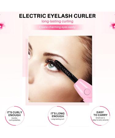 BYCUFF Electric Heated Eyelash Curler USB Charge Makeup Curling Kit Long Lasting Natural Eye Lash Curler - Buy Online on GoSupps.com