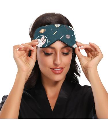 Space Rabbit Light Blocking Eye Mask for Deep Sleep | Breathable & Adjustable Unisex Design for Travel, Meditation, and Office Use - Buy Online on GoSupps.com