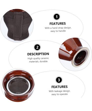 Beavorty Moxibuslass Schabeschale Smoke-Free Moxa Massage Tab & Ceramic Moxa Stick Burner for Moxibustion Therapy - Buy Online on GoSupps.com