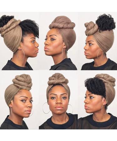 6-Piece Stretch Head Wrap Hair Scarf Set for Black Women - Soft, Breathable Turban Knit Headwraps in Solid Colors - Buy Online on GoSupps.com