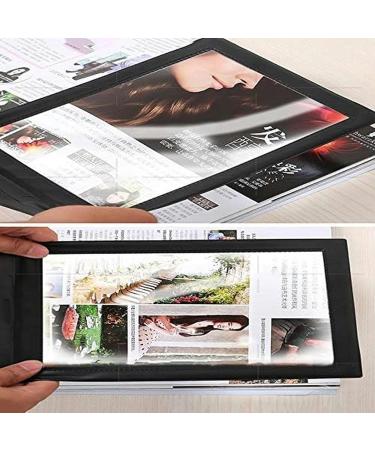 Portable 5X Large Rectangular A4 Card Ultra-Thin PVC - 305 X 195mm Distortion-Free Lens for Seniors Low Vision Books Pages Magazines Newspapers Full of Stars - Buy Online on GoSupps.com
