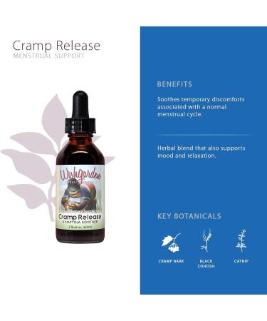 WishGarden Herbs Cramp Release - Natural Menstrual Cramp Relief Supplement with Cramp Bark Tincture - Supports Healthy Hormone Cycle & Relaxation - 2oz - Buy Online on GoSupps.com
