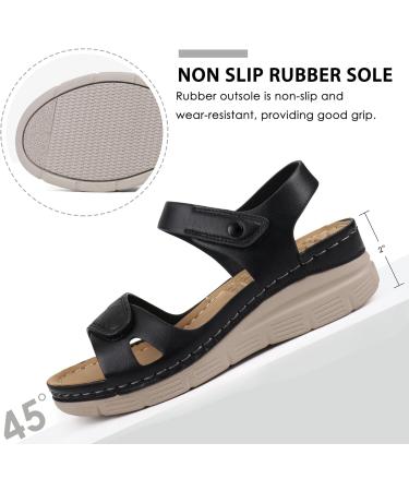 Ortho+rest Women s Arch Support Walking Sandals - Comfortable Orthotic Sandals in Black Size 9.5 | International Shipping Available - Buy Online on GoSupps.com