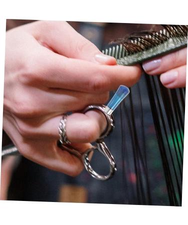 Minkissy 4-Piece Decorative Hair & Nail Scissors Set | Pet Grooming Accessories & Thumb Rings - Buy Online on GoSupps.com