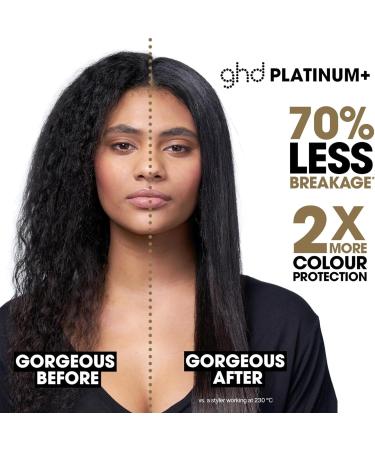GHD Platinum+ White - Intelligent Professional Hair Glades | Less Hair Breakage More Gloss & Color Protection | Ultra Zone Technology | Optimal Temperature 185 C - Buy Online on GoSupps.com