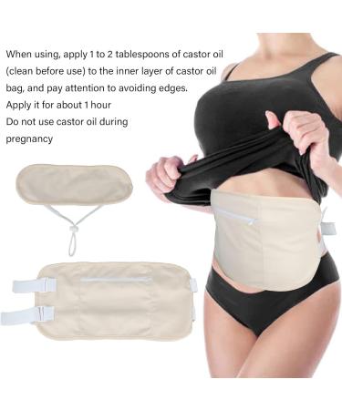 Organic Castor Oil Pack Wraps - 2 Packs for Sleep Yoga & Relaxation | Reusable & Adjustable Straps - Buy Online on GoSupps.com