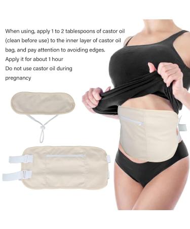 Adjustable Castor Oil Set - Reusable Cotton Waist & Neck Wrap for Body Fatigue Relief Constipation Aid & Better Sleep | International Shipping - Buy Online on GoSupps.com