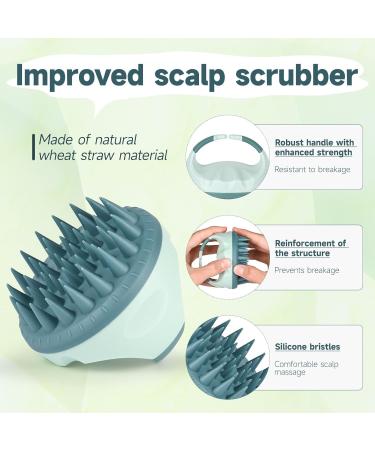 Silicone Scalp Massage Brush for Relaxation & Hair Growth | Dandruff Removal Shampoo Brush - International Shipping Available - Buy Online on GoSupps.com