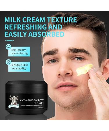 Beef tallow facial cream men antiaging cream 50 g for all skin types - Buy Online on GoSupps.com