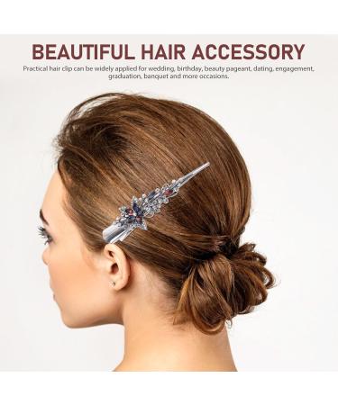 Beaupretty Hair Clips Hair Accessories Hair Clip for Thin Hair Women Hairpin Hair Barrettes Rhinestone Hair Clip Girls Hairpin Rhinestone Hairpin Metal Miss Big Hairpin Large - Buy Online on GoSupps.com