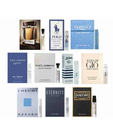 Men's Designer Cologne Sample Set - 10 High-End Fragrance Vials - Buy Online on GoSupps.com
