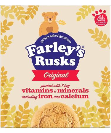Farley's Rusks Original Biscuits 300g Made from The Finest Baby Grade Ingredients. A Great Way to Gradually Introduce Your Baby to Solid Foods Pack of 3 - Buy Online on GoSupps.com