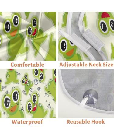 Beard Bib Apron for Men - Non-Stick Waterproof Hair Catcher | Frog Pattern Grooming Cloth for Easy Shaving & Trimming - Buy Online on GoSupps.com