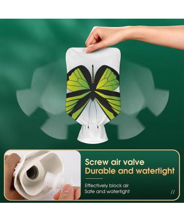 Buy Green Butterfly Hot Water Bottle with Plush Cover - Hand Warmer for Adults & Kids - 26.5x15.3cm - Fast International Shipping - Buy Online on GoSupps.com
