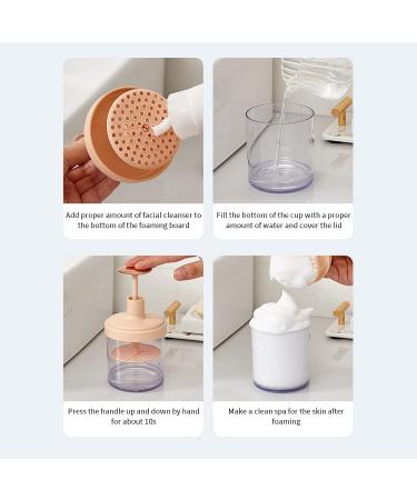 Khakho Foam Whip Maker Facial Cleansing Tool & Wash Foam Maker Cup (Pink) | Perfect for Travel & Home Use - Buy Online on GoSupps.com