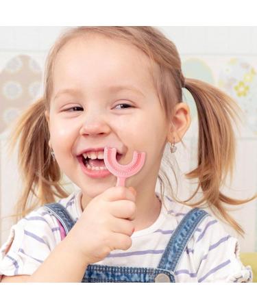 Soft Bristle U-Shaped Silicone Toothbrush for Children - 360-Degree Food-Safe Cleaning for Ages 6-12 - Buy Online on GoSupps.com