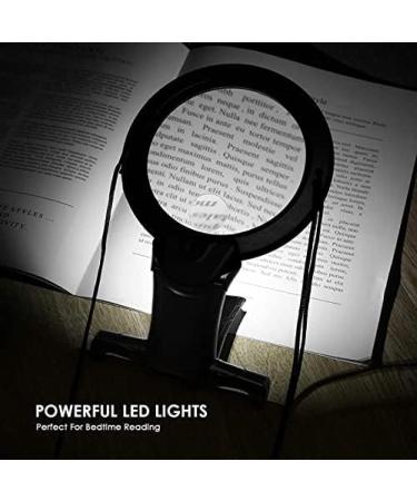 Magnifying Glass with Light Portable Hands Free LED 6X Magnifier Desk Stand Neck Hang Magnifier for Low Vision Visually Impaired Seniors Ly Reading HaoAMZ - Buy Online on GoSupps.com