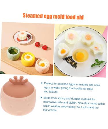 Cabilock 2 Pcs Steamed Egg Mold Single Egg Poacher Egg Cooker Cupcake Accessories Jelly Pink - Buy Online on GoSupps.com