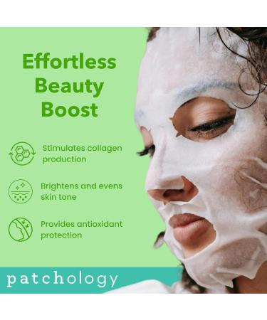 Patchology Press Reset Aloe Vera Face Mask - Moisturizing Lavender & Vitamin B5 Sheet Masks for Skin Relaxation - Ideal for Sun-Exposed Skin (4 Count) | International Shipping Available - Buy Online on GoSupps.com