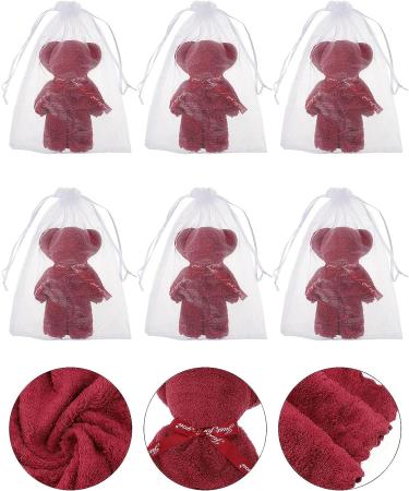 Veemoon Adorable Bear Shaped Towel Set - Decorative Washcloth for Face Washing - Buy Online on GoSupps.com